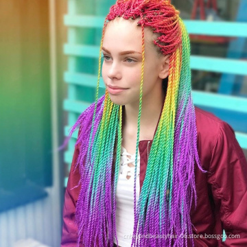 Pre Twist Crochet Braid Hair Synthetic Black Ombre Brown Braids Crochet Twist Braiding Hair